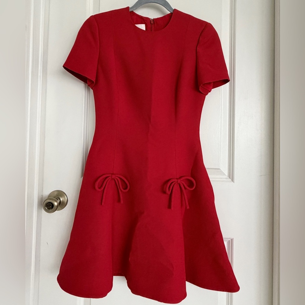 Valentino Red Bow Dress